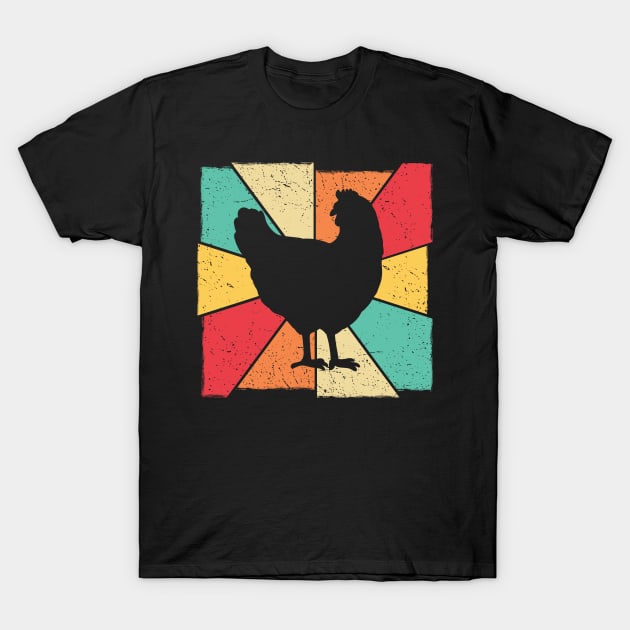 Funny Retro Vintage Chicken Farm Poultry Farmer Gift T-Shirt by Pizzan